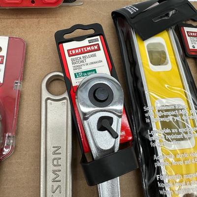 Craftsman Mixed Tool Lot – Staple Gun, Bolt-Out Set, Locking Pliers, Wrenches, Screwdrivers