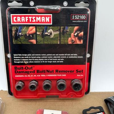 Craftsman Mixed Tool Lot – Staple Gun, Bolt-Out Set, Locking Pliers, Wrenches, Screwdrivers