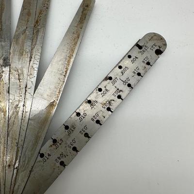 Starrett No. 245 Engineers Taper, Wire & Thickness Gauge w/ Original Box