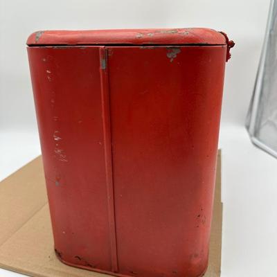 Vintage Drink Coca-Cola Metal Cooler Chest w/ Lid