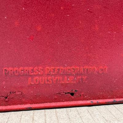 Vintage Drink Coca-Cola Metal Cooler Chest w/ Lid