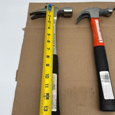 Craftsman Claw Hammer Lot (3) – Steel Handle & Fiberglass, Made in USA