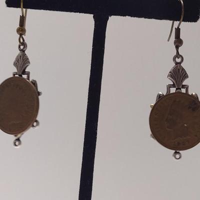 Indian Head Penny Earrings (#22)