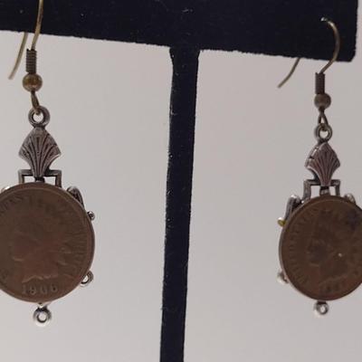 Indian Head Penny Earrings (#22)