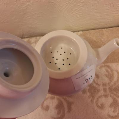 Apilco white porcelain teapot