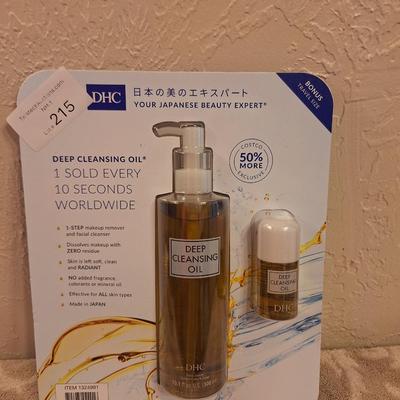 DHC Deep Cleansing Oil 10.1 fl. oz. with a bonus 1 fl. oz. travel size bottle. 