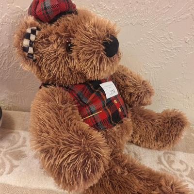 MacKenzie-Childs Tartastic Mac the Bear plush
