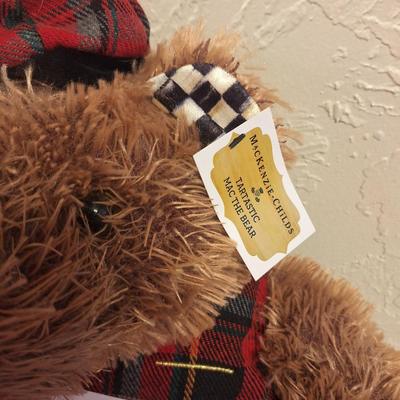 MacKenzie-Childs Tartastic Mac the Bear plush