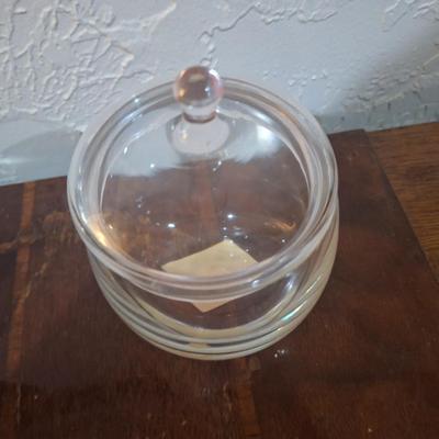 Glass sugar bowl made in Turkey