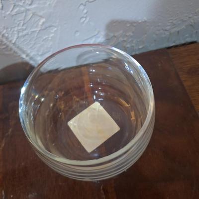 Glass sugar bowl made in Turkey