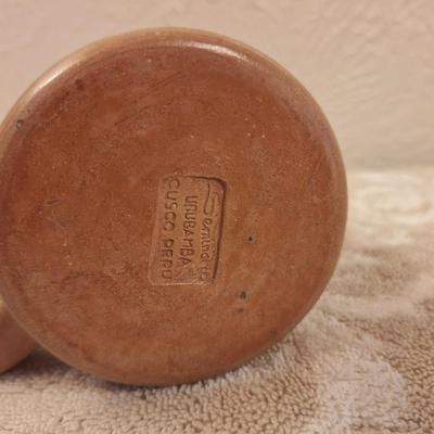 Seminario Peruvian redware Handcrafted ceramic Mug