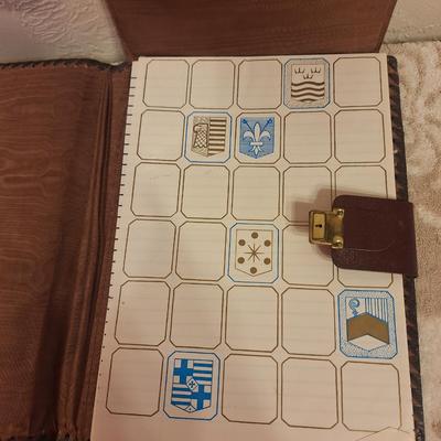 handmade embossed leather journals with a medieval style design. See all photos.