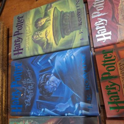 Harry Potter Hardcover Boxed Set (Books 1-7), featuring the complete series by J.K. Rowling. 