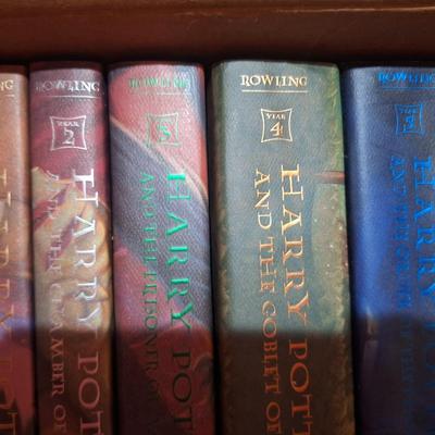 Harry Potter Hardcover Boxed Set (Books 1-7), featuring the complete series by J.K. Rowling. 