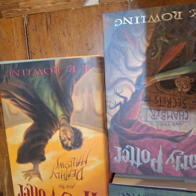 Harry Potter Hardcover Boxed Set (Books 1-7), featuring the complete series by J.K. Rowling. 