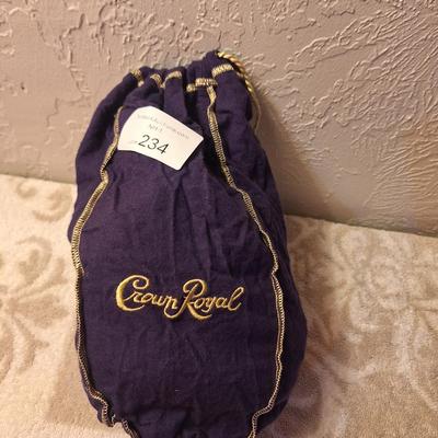 Crown royal drawstrings bags in various sizes