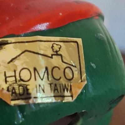 set of 3 vintage ceramic Homco Christmas elf Figurines