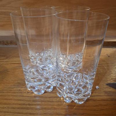 Crystal drinking glasses