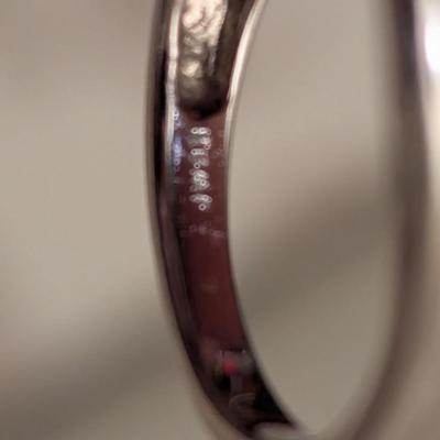Sterling silver crossover multi row ring size 7