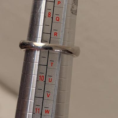 D'Joy sterling silver 925 silver ring size 9 light blue stones