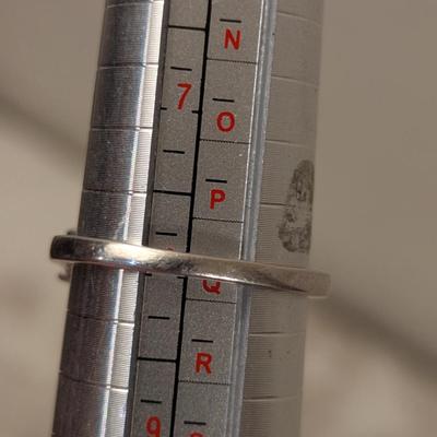 STS 925 Silver Ring size 8 Light blue stones