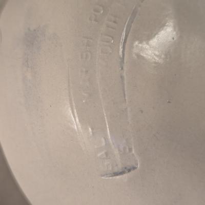 Vintage Salt Marsh Pottery oval bowl -Goldenrod Queen lace Steeplebrush