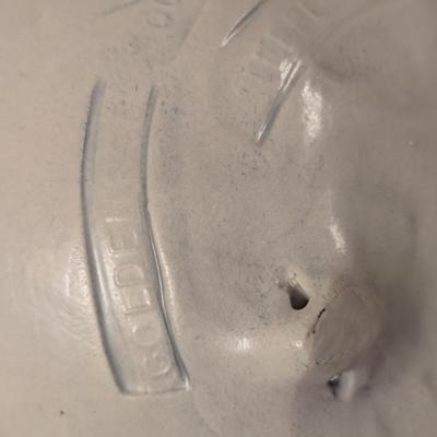 Vintage Salt Marsh Pottery oval bowl -Goldenrod Queen lace Steeplebrush