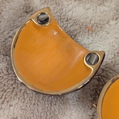 enameled pewter ladybug trinket box with rhinestone accents and storage box for it.