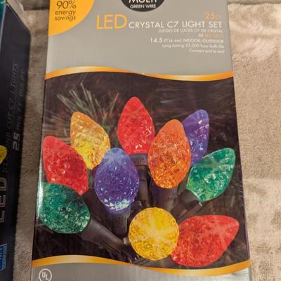 2 sets Christmas LED lights- tested