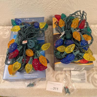2 sets Christmas LED lights- tested