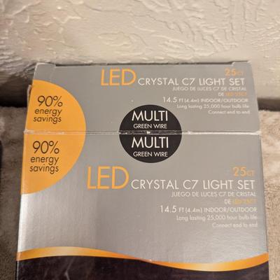 2 sets Christmas LED lights- tested