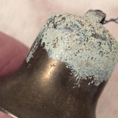Vintage Christmas ornament Bells, metal-see all photos.