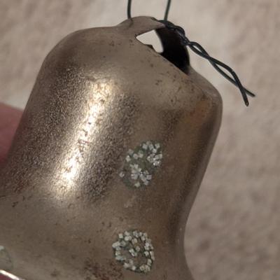 Vintage Christmas ornament Bells, metal-see all photos.