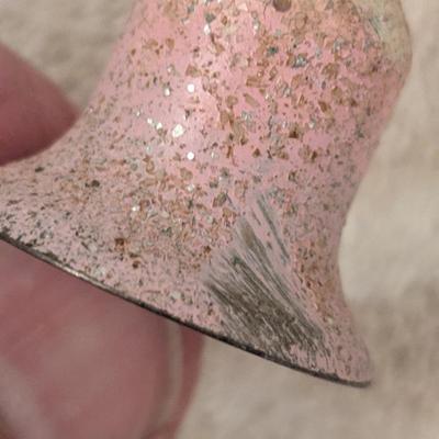 Vintage Christmas ornament Bells, metal-see all photos.