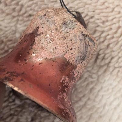 Vintage Christmas ornament Bells, metal-see all photos.