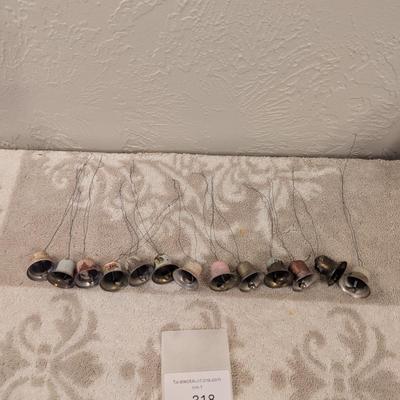 Vintage Christmas ornament Bells, metal-see all photos.