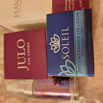 Skincare products, all sealed- Eye cream, anti aging serums and more