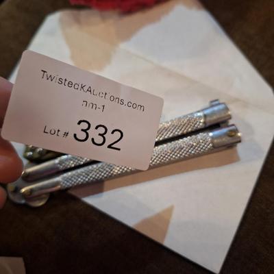 2 knives, Gerber mini folding knife and a butterfly knife