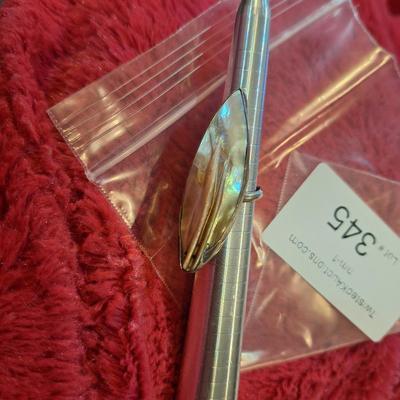 vintage Mexican silver abalone shell ring size 5\