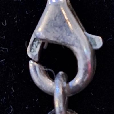 Sterling silver necklace and pendant