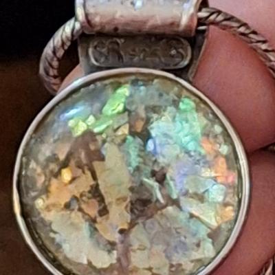 Sterling silver necklace and pendant