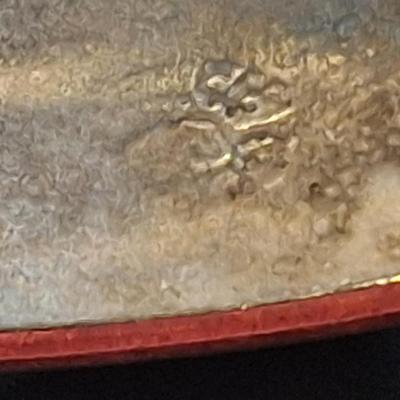 vintage Mexican silver and abalone shell hinged panel bracelet