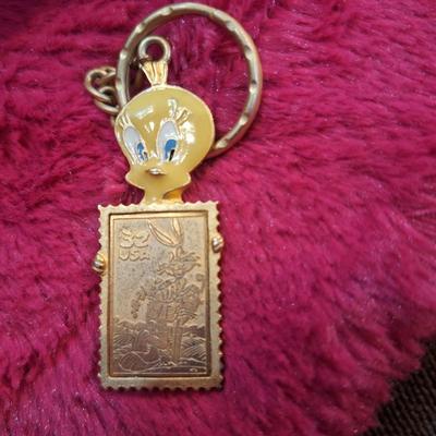 Tweety Bird Looney Tunes Stamp Collection USPS keychain