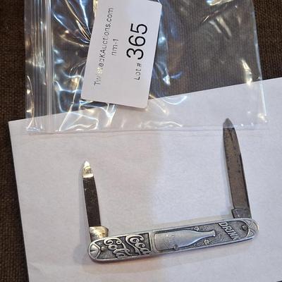2 blade coca cola bottle pocket knife