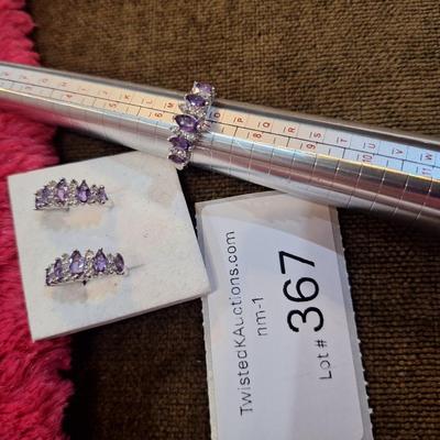 Ring and earring set - ring size 7