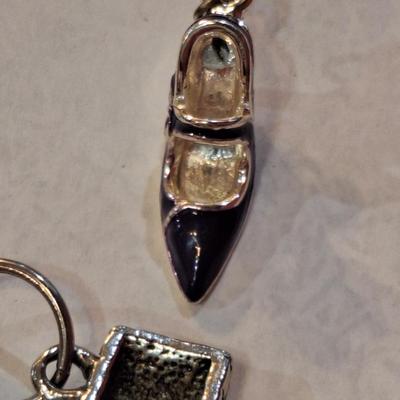 3 small charms, the butterfly is marked 925