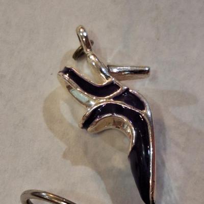 3 small charms, the butterfly is marked 925