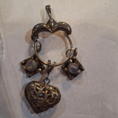 charm pendant heart shaped charm looks like vintage Brighton