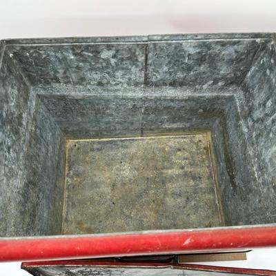 Vintage Coca-Cola Metal Ice Chest Cooler – Red Drink Coke Advertising