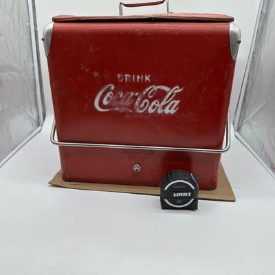 Vintage Coca-Cola Metal Ice Chest Cooler – Red Drink Coke Advertising